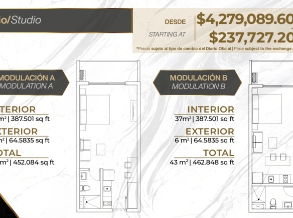 Condo estudio penthouse