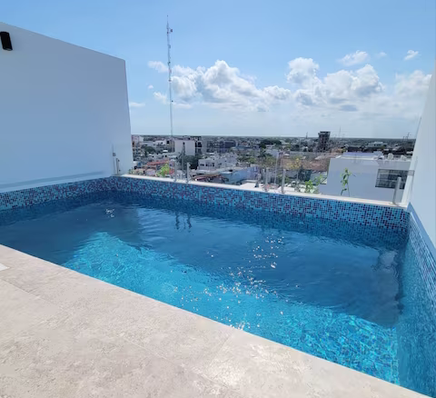 Paraíso en las alturas; atardecer+piscina privada