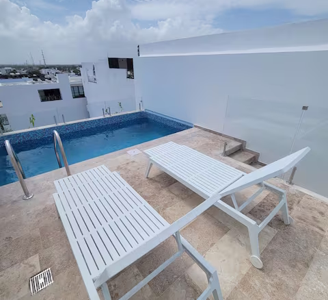 Paraíso en las alturas; atardecer+piscina privada
