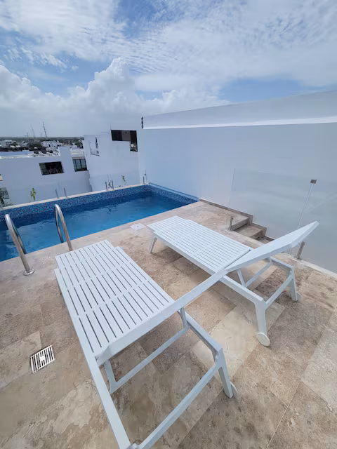 Paraíso en las alturas; atardecer+piscina privada